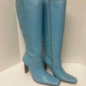 Bruno Valenti Bessie Blue Knee-High Women's Boots